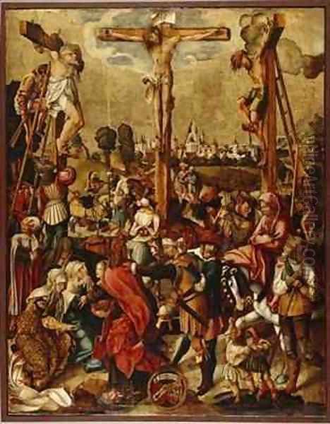 The Crucifixion Oil Painting by Jorg the Elder Breu