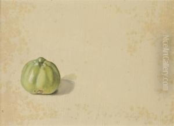 Une Pomme Verte Oil Painting by Pancrace Bessa