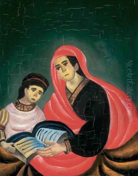 Szent Anna, 1913 Oil Painting by Ede Bohacsek