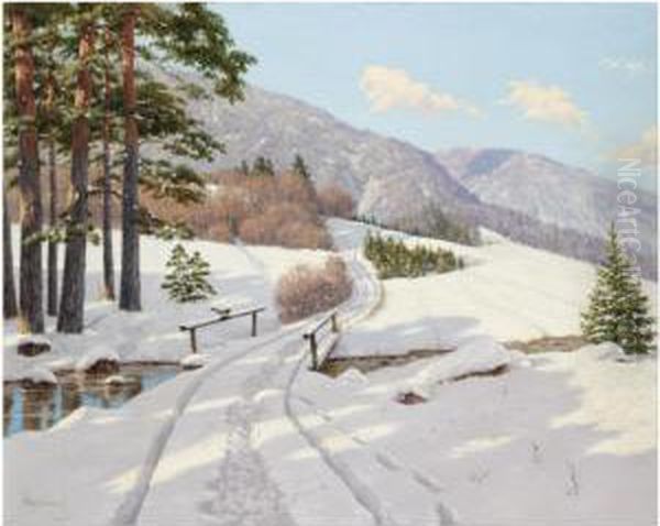 Early Sun In Dauphine Oil Painting by Boris Vasilievich Bessonov