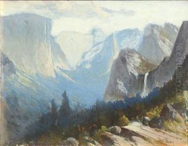 Yosemite Valley Oil Painting by Arthur William Best