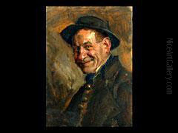 Potrait Eines Dachauer Bauern Oil Painting by Hans Best