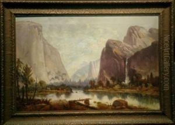 Yosemite Oil Painting by Harry Cassie Best