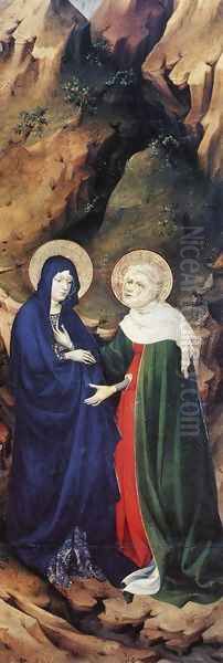 The Visitation, 1393-99 Oil Painting by Melchior Broederlam