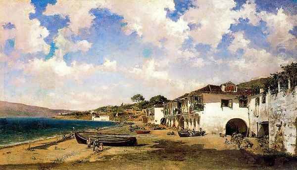 La ribera de Vigo Oil Painting by Aureliano de Beruete y Moret