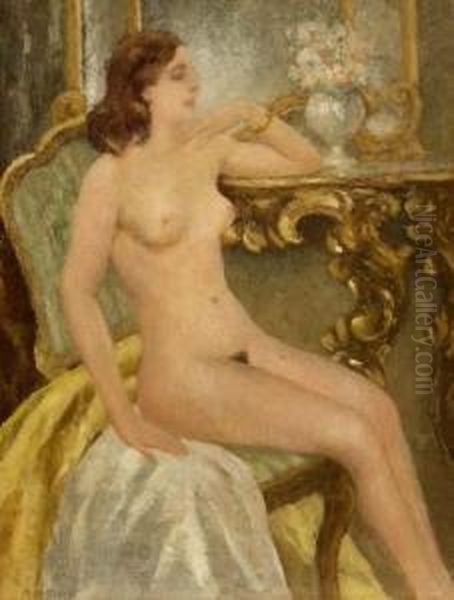 Nudo In Poltrona by Mario Giuseppe Bettinelli