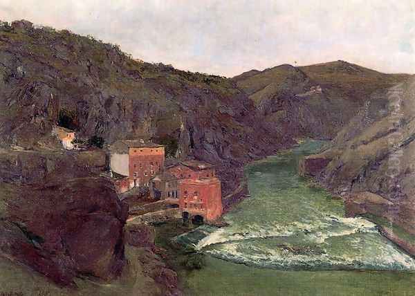 El Tajo en Toledo Oil Painting by Aureliano de Beruete y Moret