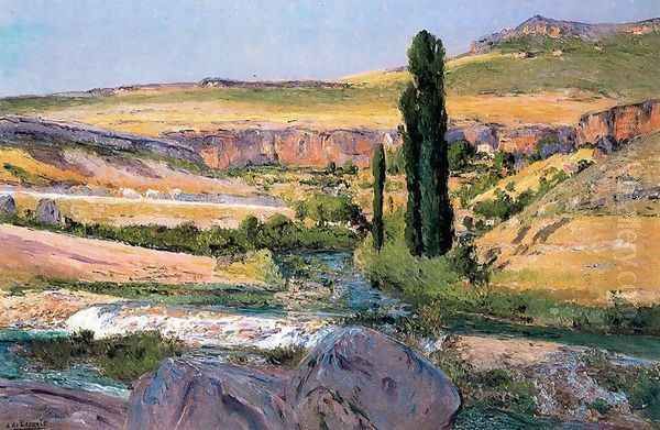 Cuenca Oil Painting by Aureliano de Beruete y Moret