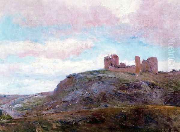 Castillo de San Servando Oil Painting by Aureliano de Beruete y Moret