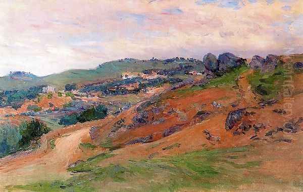 Camino de los Cigarrales (alrededores de Toledo) Oil Painting by Aureliano de Beruete y Moret