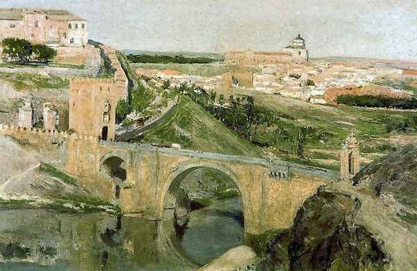 Toledo 3 Oil Painting by Aureliano de Beruete y Moret