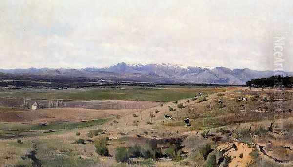 El Guadarrama desde la Moncloa Oil Painting by Aureliano de Beruete y Moret