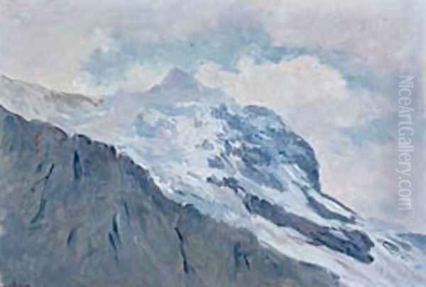 Montaña Oil Painting by Aureliano de Beruete y Moret