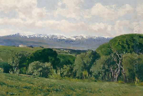 El Guadarrama desde el Plantío de los infantes Oil Painting by Aureliano de Beruete y Moret