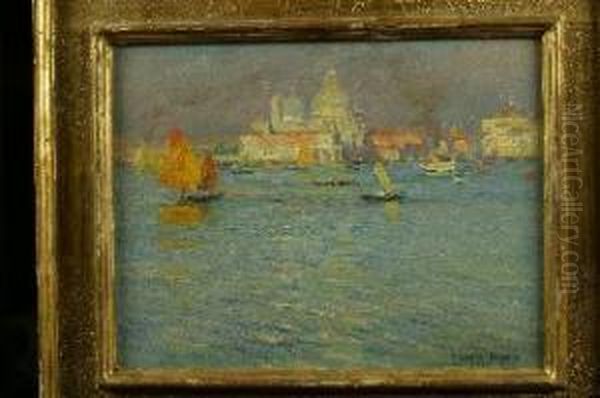 Venezia Oil Painting by Pieretto Bortoluzzi Bianco