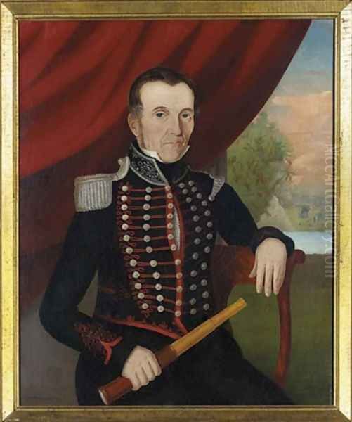 Portrait of Mr. Newman 1836 Oil Painting by John Bradley