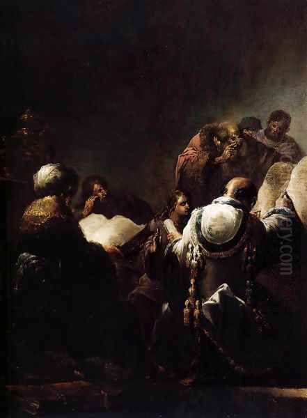 Christ among the Doctors 2 Oil Painting by Leonaert Bramer