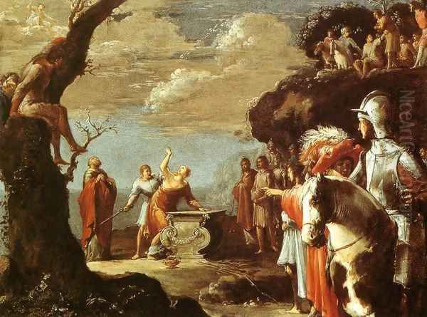 The Sacrifice of Iphigenia Oil Painting by Leonaert Bramer