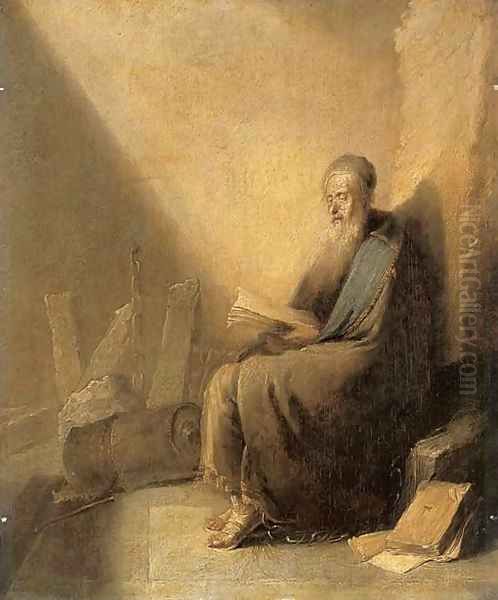 Saint Paul imprisoned at Philippi Oil Painting by Leonaert Bramer