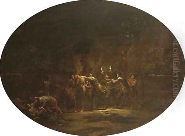 The Betrayal of Christ Oil Painting by Leonaert Bramer