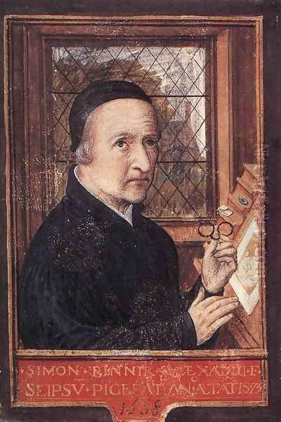 Self-Portrait 1550s Oil Painting by Simon Bening