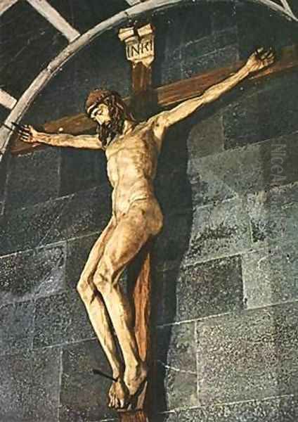 Crucifix Oil Painting by Filippo Brunelleschi