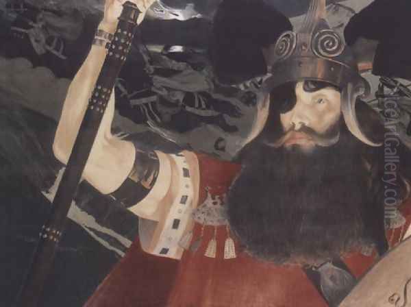 Dieu Wotan 1897 Oil Painting by Henri Jules Ferdinand Bellery-Desfontaines