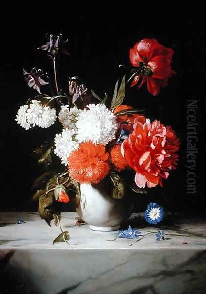 Floral Still Life, 1671 Oil Painting by Dirck de Bray