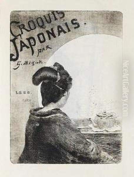 Croquis Japonais Oil Painting by Georges Ferdinand Bigot