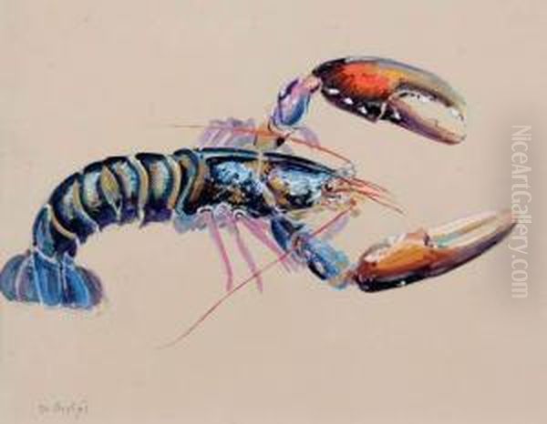 Homard Oil Painting by Raymond Bigot