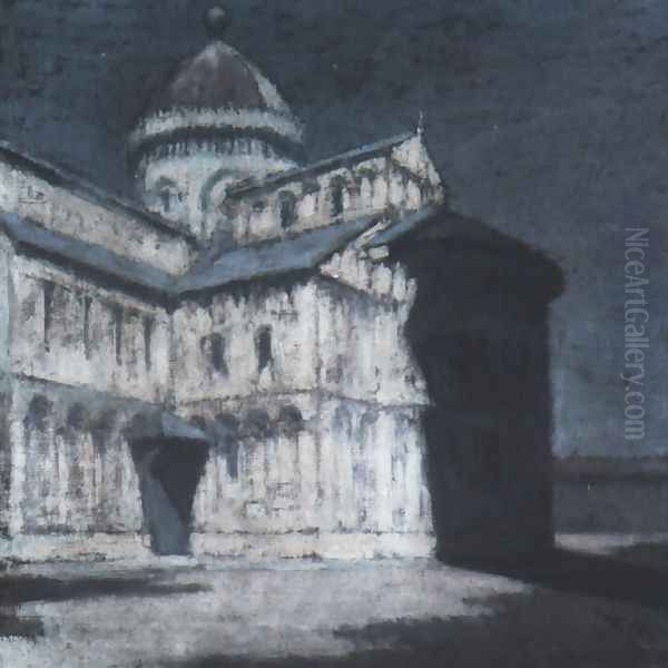 Cathedral in Pisa Oil Painting by Olga Boznanska