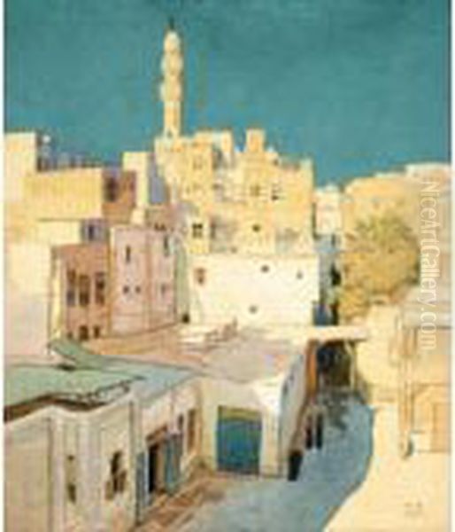 Cairo Oil Painting by Ivan Iakovlevich Bilibine