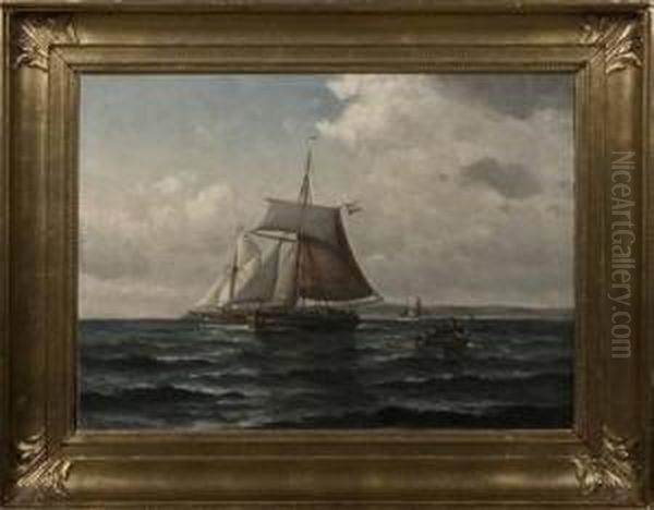 Bille, Danish Oil Painting by Vilhelm Bille