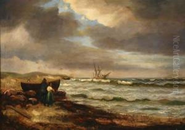 The Rescue Oil Painting by Vilhelm Bille