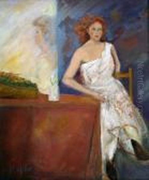 Femme Assise Oil Painting by Pierre Billet