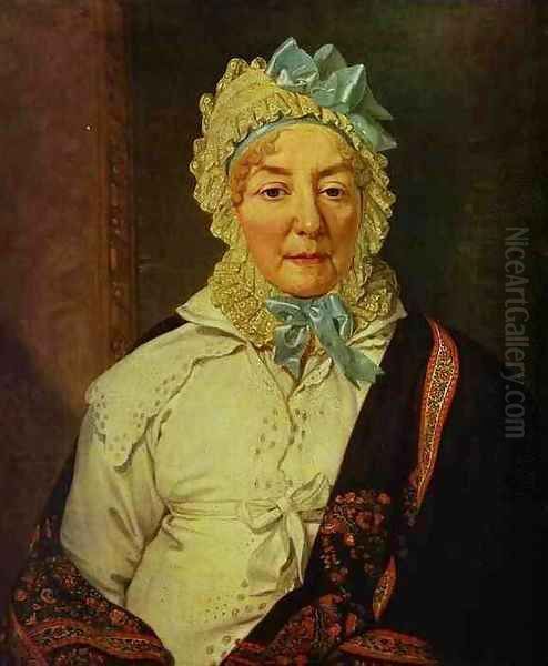 Portrait Of Ye A Arkharova 1820 Oil Painting by Vladimir Lukich Borovikovsky