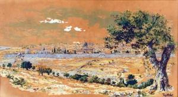 Jerusalem Oil Painting by Tony Binder