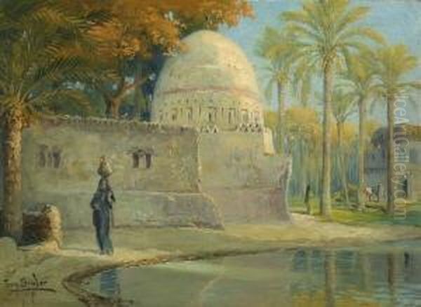 Orientalische Oase. Oil Painting by Tony Binder