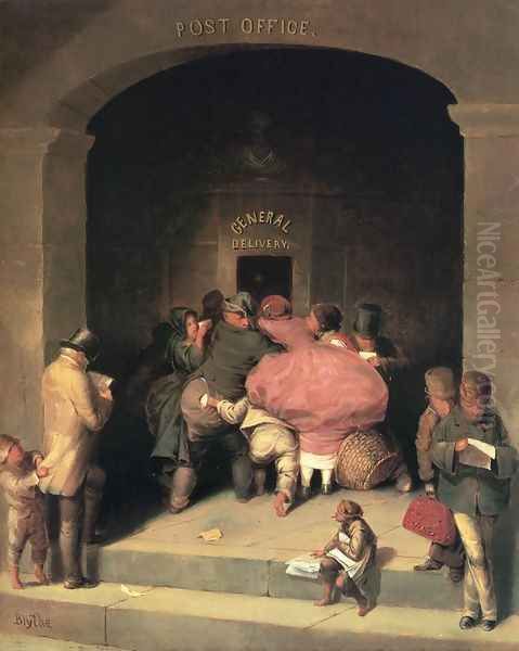 Post Office Oil Painting by David Gilmour Blythe