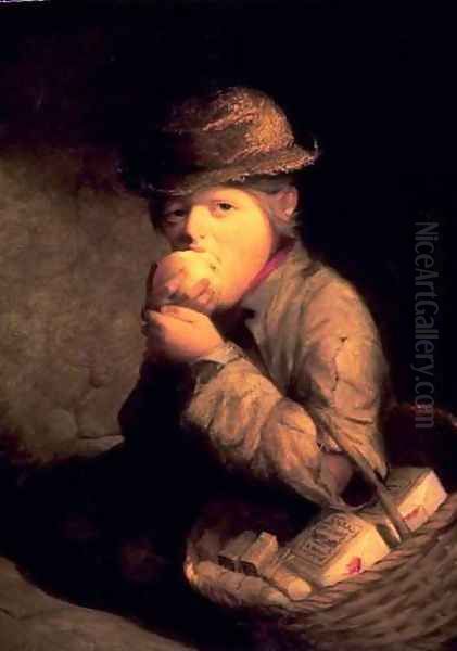 A Match Seller Oil Painting by David Gilmour Blythe