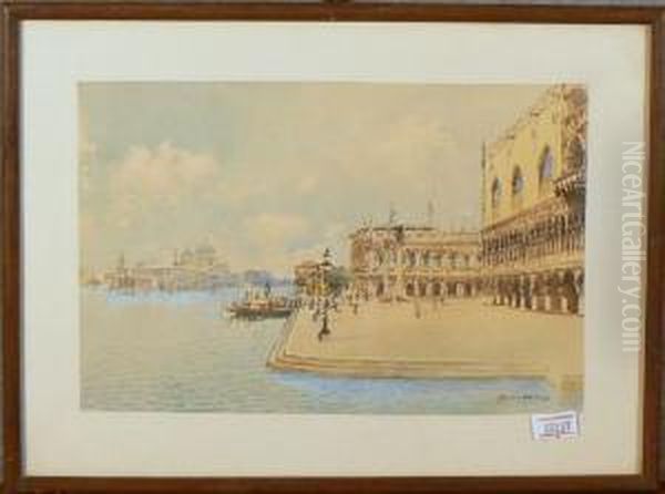 Veduta Di Venezia Oil Painting by H. Biondetti