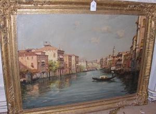 Venice Oil Painting by H. Biondetti