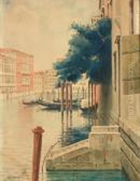 Venezia 1890 Oil Painting by H. Biondetti