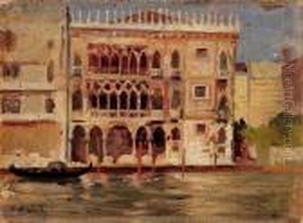 Impressione A Venezia Oil Painting by Nicola Biondi