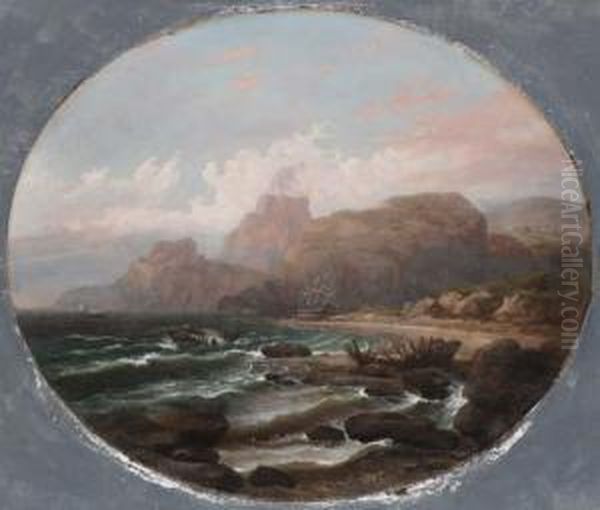 Treacherous Cove Oil Painting by Thomas Birch