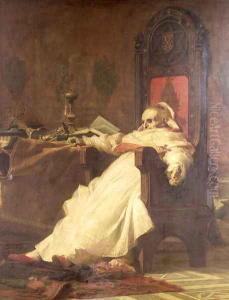 Death of Pope Boniface Oil Painting by Nicholo Barabino