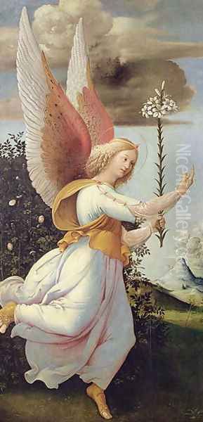 Angel Gabriel Oil Painting by Girolamo Bonsignori