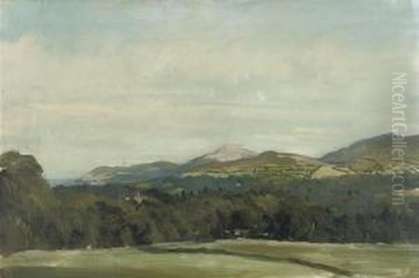 Brayhead And The Little Sugarloaf Oil Painting by Oswald Hornby J. Birley