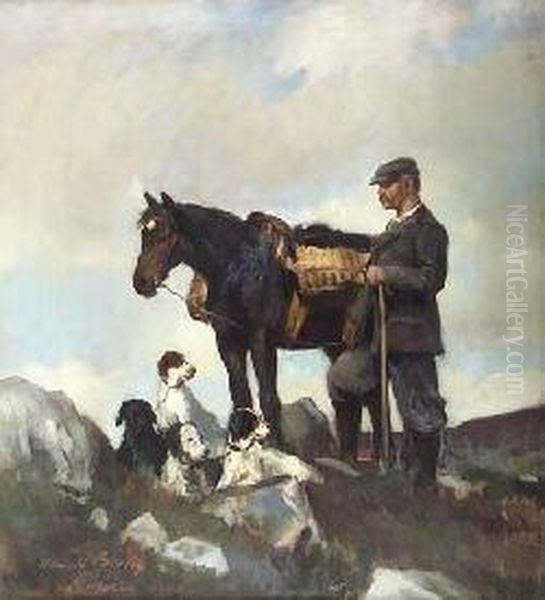 The Gamekeeper Oil Painting by Oswald Hornby J. Birley