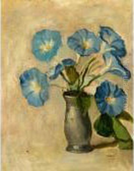 Morning Glory Oil Painting by Oswald Hornby J. Birley